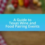 A Guide to Texas Wine and Food Pairing Events