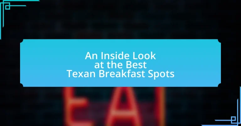 An Inside Look at the Best Texan Breakfast Spots