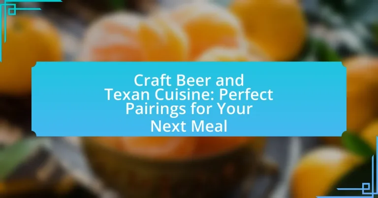 Craft Beer and Texan Cuisine: Perfect Pairings for Your Next Meal