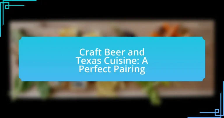 Craft Beer and Texas Cuisine: A Perfect Pairing