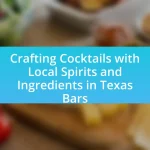 Crafting Cocktails with Local Spirits and Ingredients in Texas Bars
