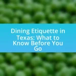 Dining Etiquette in Texas: What to Know Before You Go