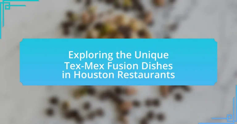 Exploring the Unique Tex-Mex Fusion Dishes in Houston Restaurants