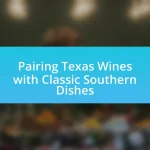 Pairing Texas Wines with Classic Southern Dishes