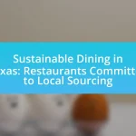 Sustainable Dining in Texas: Restaurants Committed to Local Sourcing
