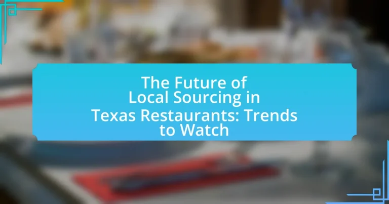 The Future of Local Sourcing in Texas Restaurants: Trends to Watch