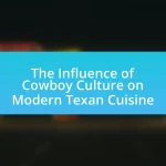 The Influence of Cowboy Culture on Modern Texan Cuisine